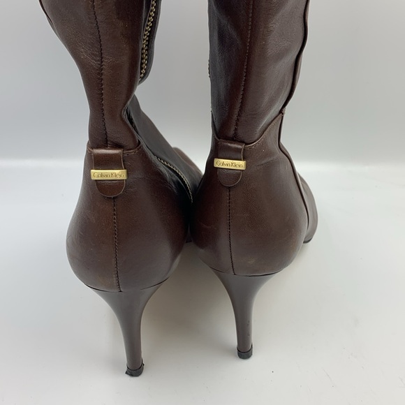 High heel leather boots. - Picture 3 of 6